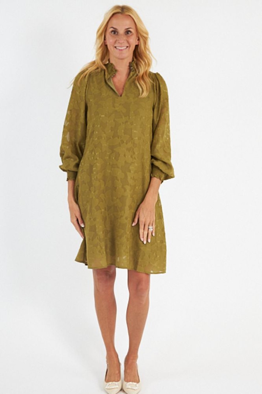 Women Esqualo | Dress Smock Jacquard