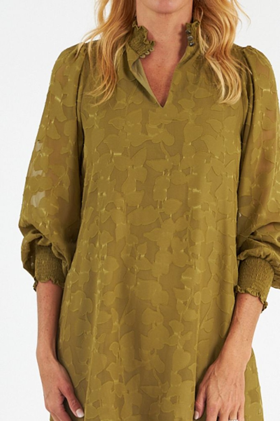 Women Esqualo | Dress Smock Jacquard