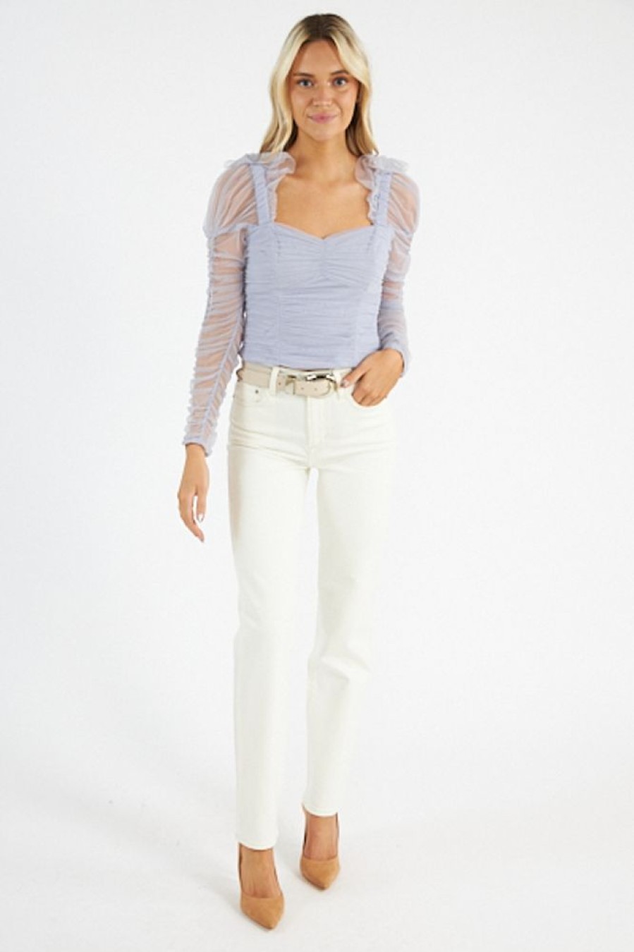 Women French Connection Blouses | Edrea Tulle Top