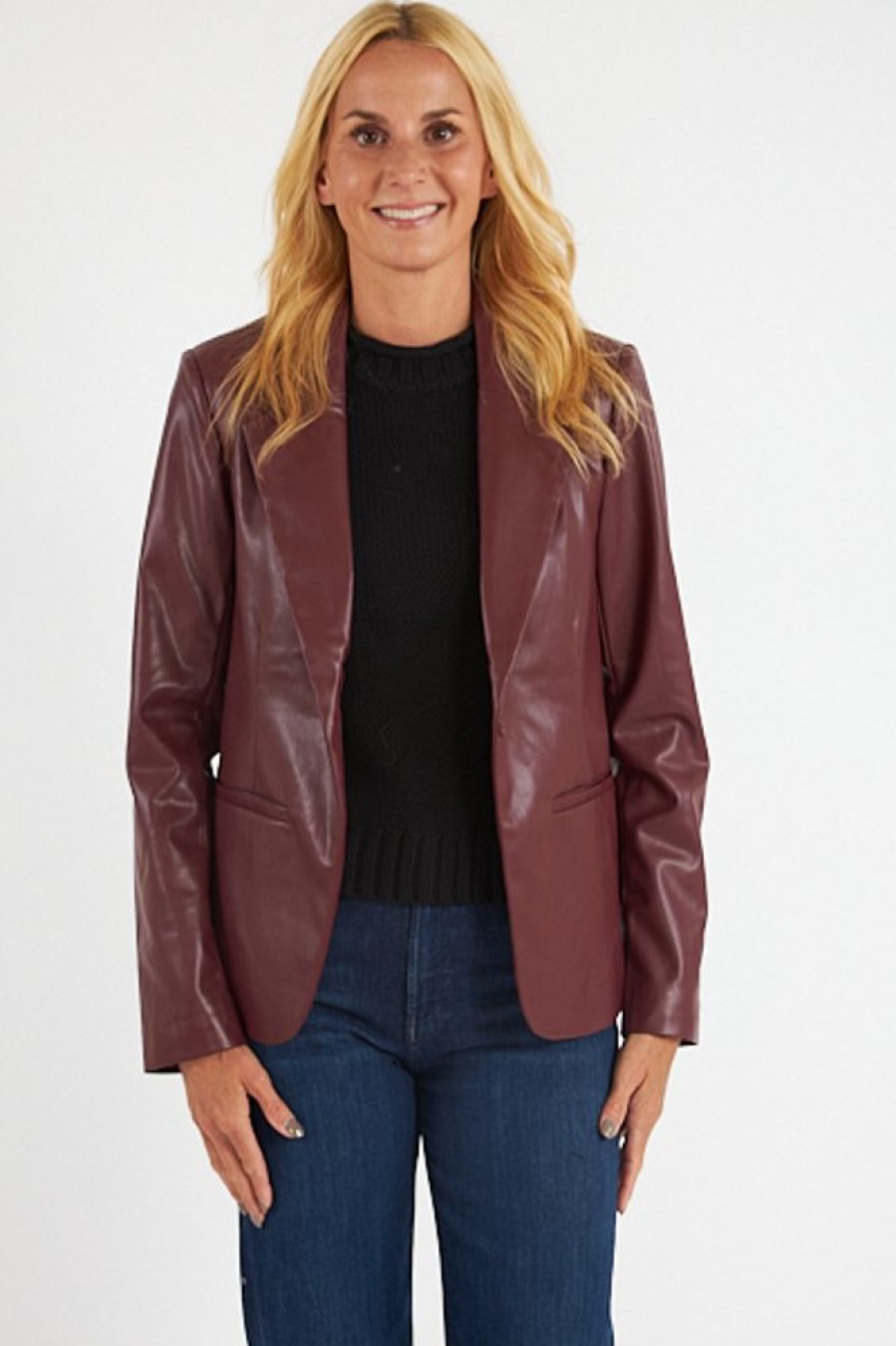 Women Michael Stars | Yelena Welt Pocket Blazer