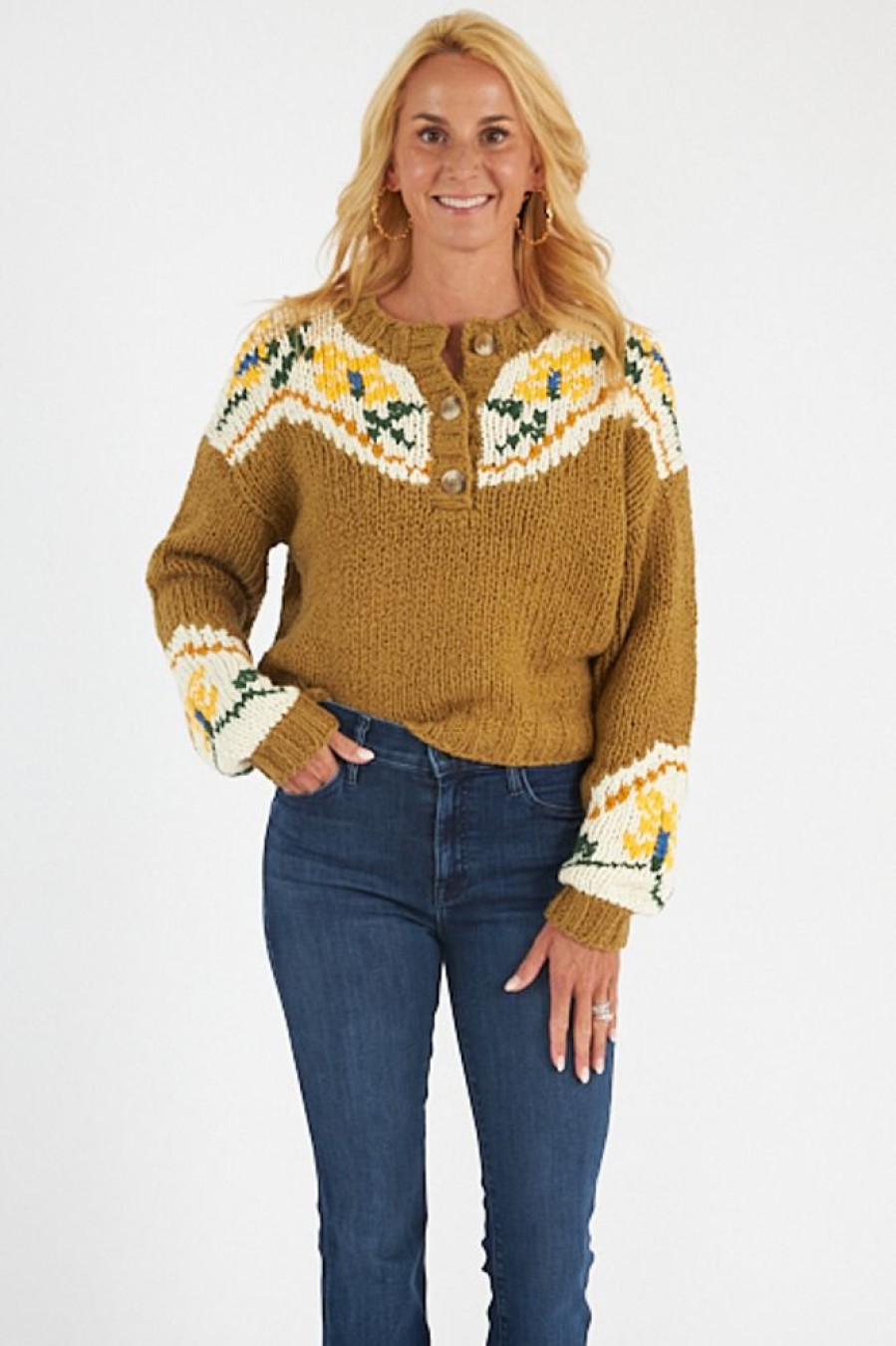 Women Mother Sweaters | The Henley Jumper