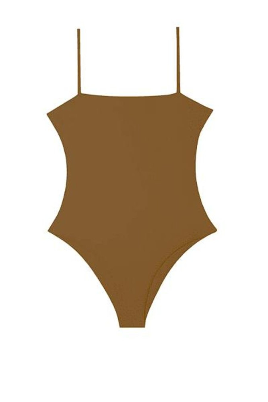 Women MIKOH | Osso One Piece Rib Chocolat