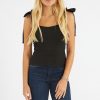 Women Nation Blouses | Brynn Girly Tank W Contrast