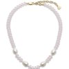 Women Lele Sadoughi | Paloma Beaded Pearl Necklace Wisteria