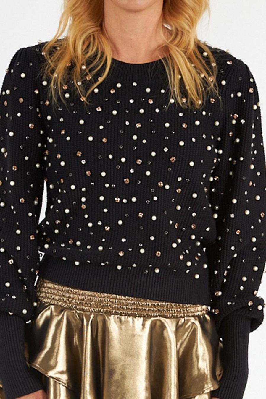 Women Allison NY Sweaters | Rhinestone Charlotte Sweater