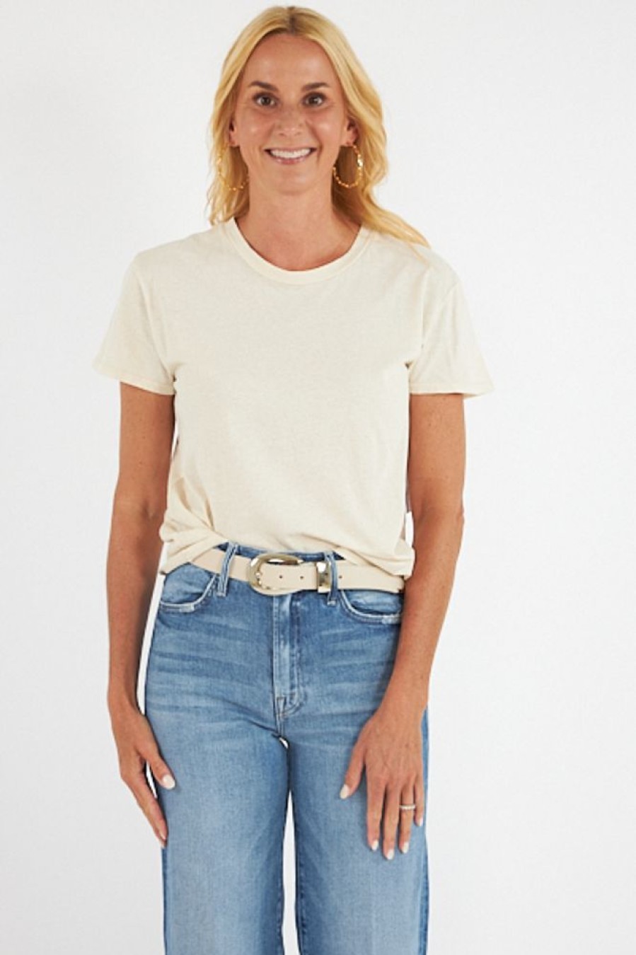 Women PerfectWhiteTee Tees | Harley Boxy Crew