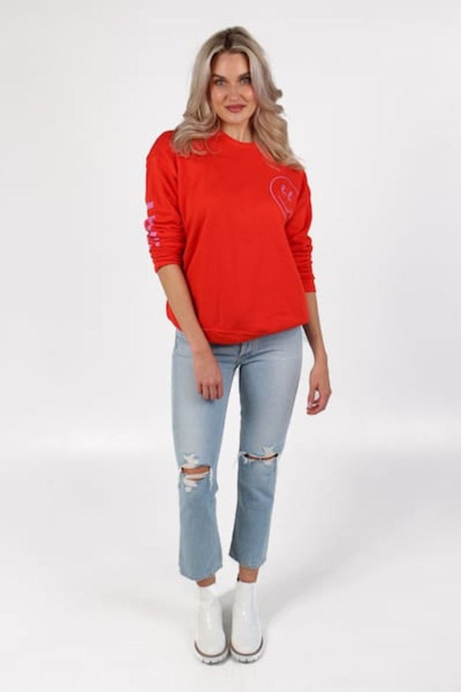 Women e.Allen Tees | Poppy Smile. Sweatshirt