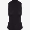 Women Commando Blouses | Ballet Body Sleeveless T-Neck Black