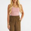 Women Enza Costa Tees | Stretch Silk Knit Tank