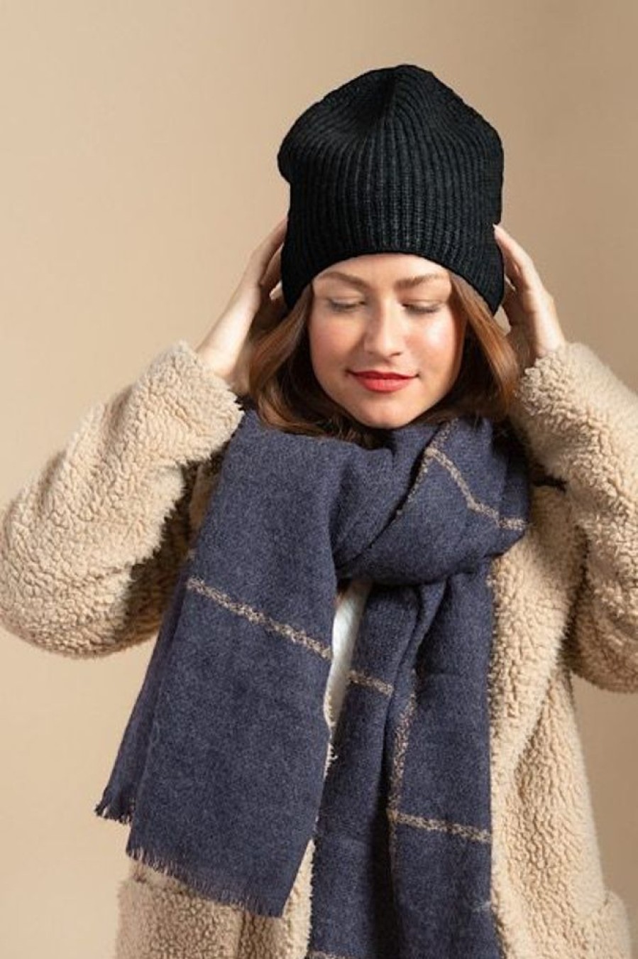 Women HatAttack | Cashmere Chunky Knit Beanie Ivory