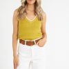 Women Heartloom Blouses | Verena Vest In Limon