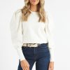 Women Cleobella Sweaters | Dayna Quilted Sweatshirt